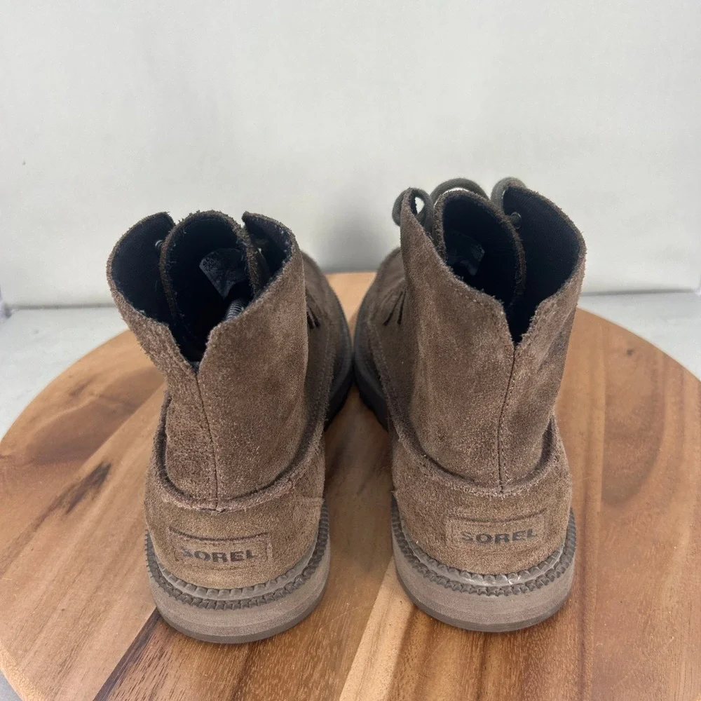 Sorel Mens Madson Moc Toe Waterproof Boots Brown Suede NM3499-256 Size 9.5